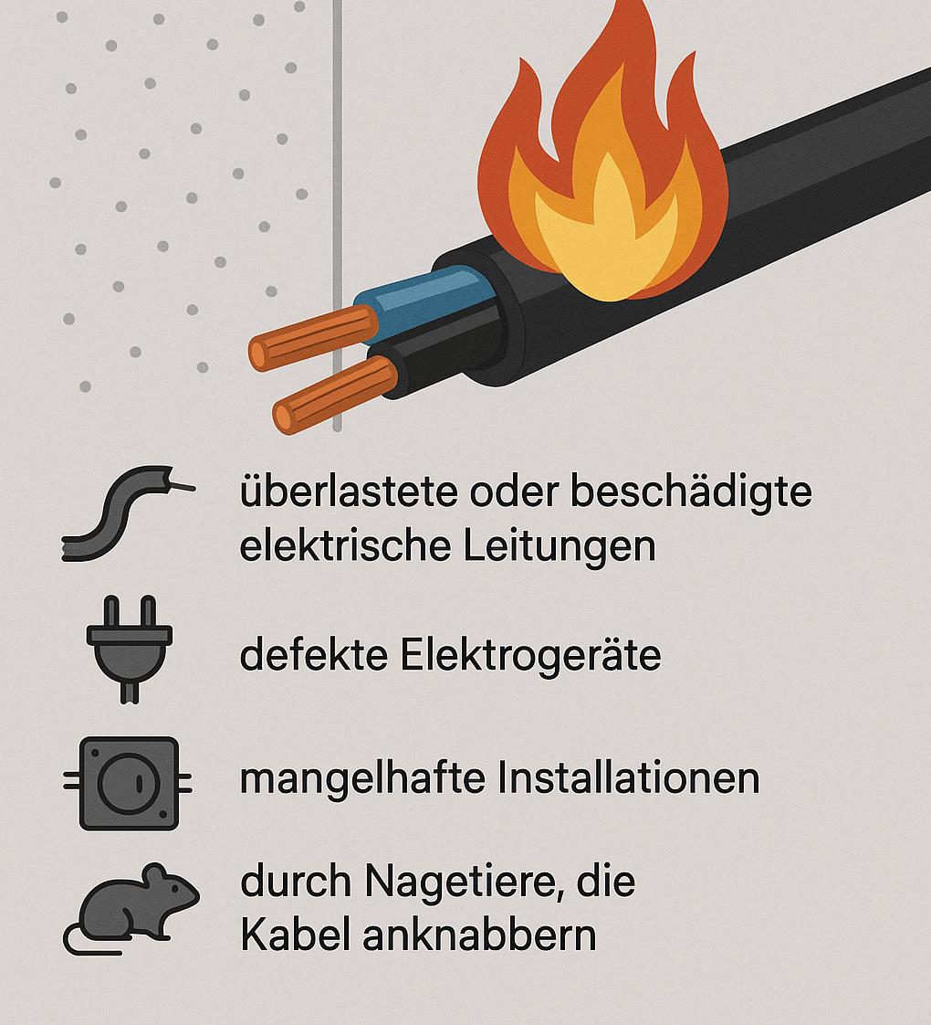Kabelbrand Versicherung Wie entsteht ein Kabelbrand